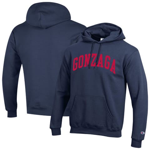 Men's Champion  Navy Gonzaga Bulldogs Basic Arch Fleece Pullover Hoodie