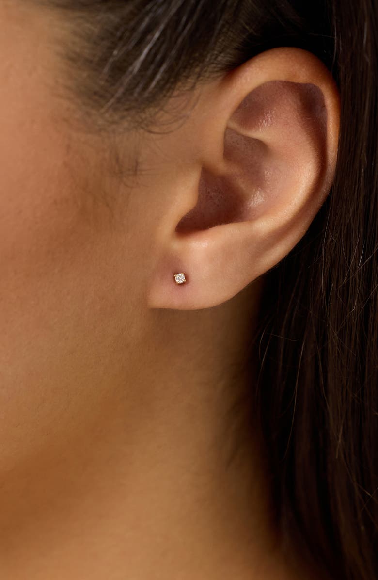 Ana Luisa Lab Grown Diamond Earrings - Gold Mini Diamond Studs, Alternate, color, Gold