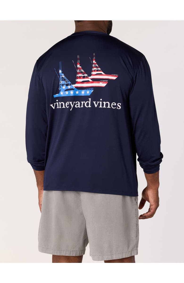 vineyard vines Big & Tall Sportfisher Harbor T-Shirt, Main, color, Nautical Navy