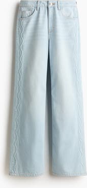 H&M Wide High Waist Jeans