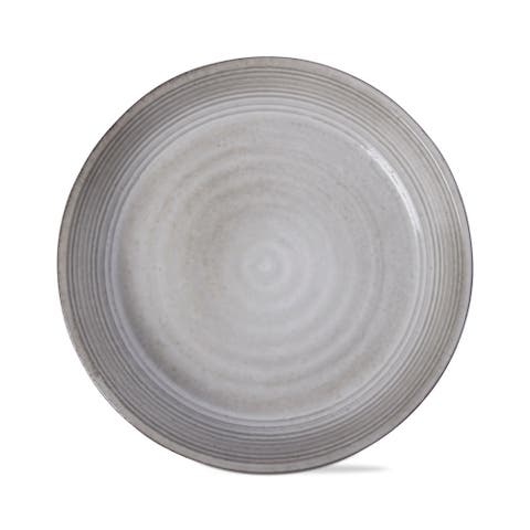 Loft Speckled Reactive Glaze Stoneware Dinner Plate Grey