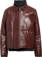 Sacai Layered Leather Puffer Jacket