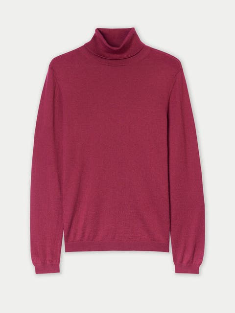 Cashmere Silk Turtleneck Sweater