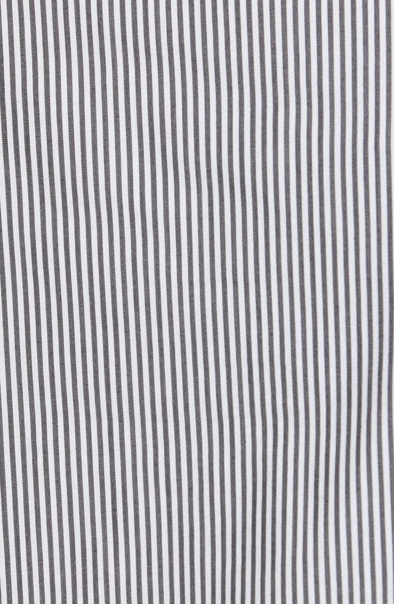 Misook Pinstripe Sleeveless Stretch Blouse, Alternate, color, Black/ White