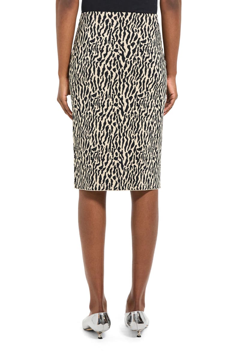 Bristol Print Pencil Skirt, Alternate, color, DARK ECRU/ BLACK
