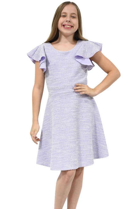 Kids' Textured Skater Dress (Big Kid)