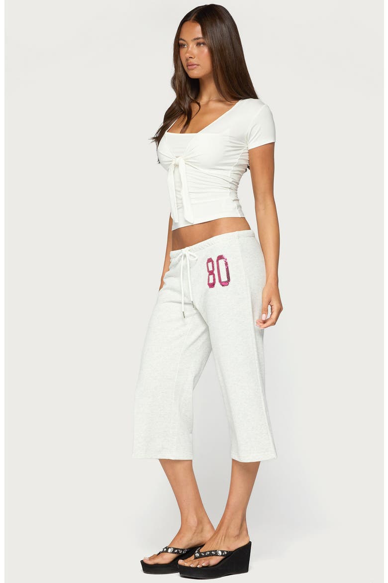Numeric Sequin Capri Sweatpants, Alternate, color, LIGHT-GRAY-MELANGE