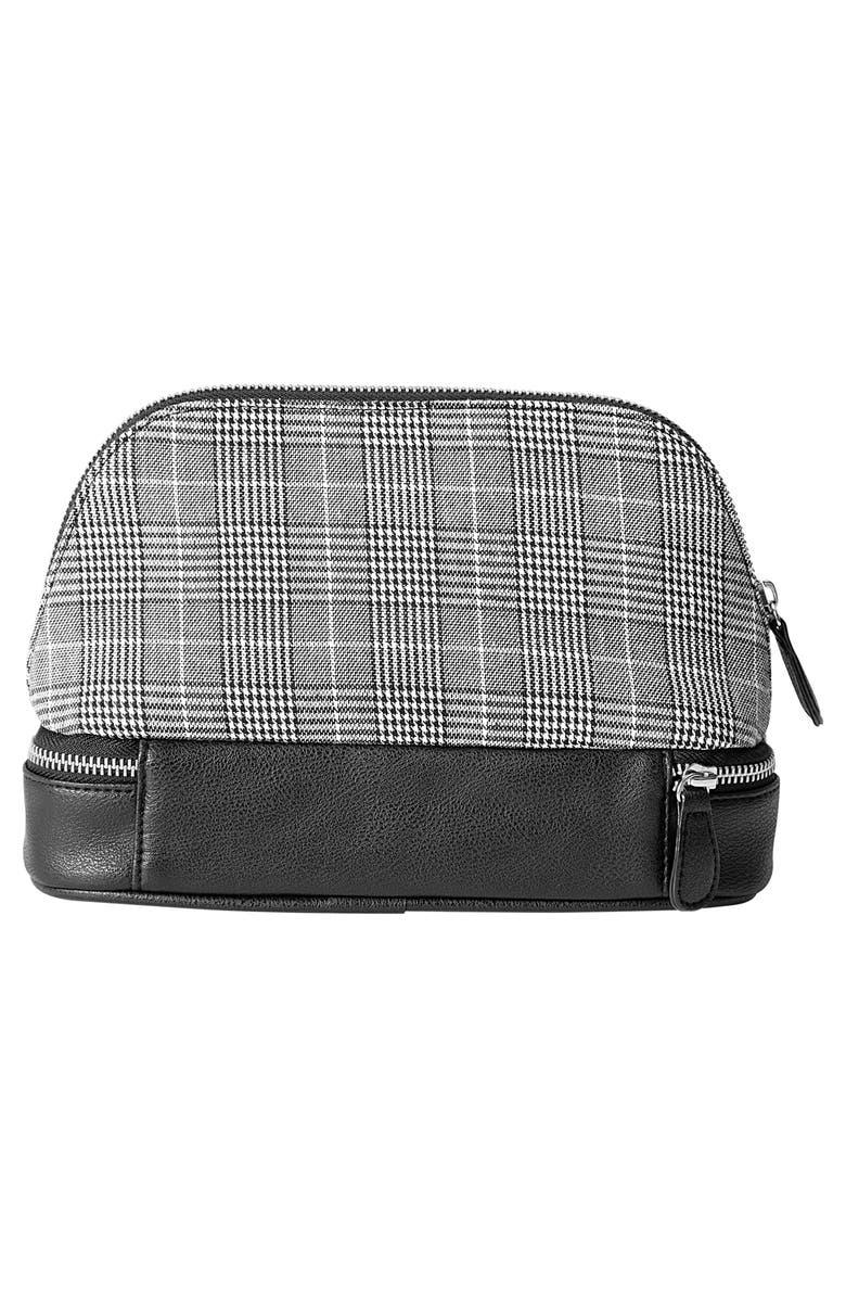 Cathy's Concepts Monogram Glen Plaid Travel Case, Alternate, color, 