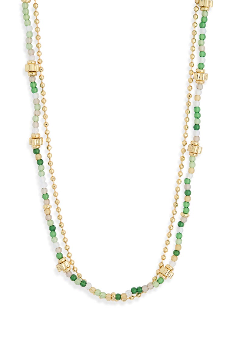 Leith Layered Necklace, Alternate, color, Green Multi- Gold
