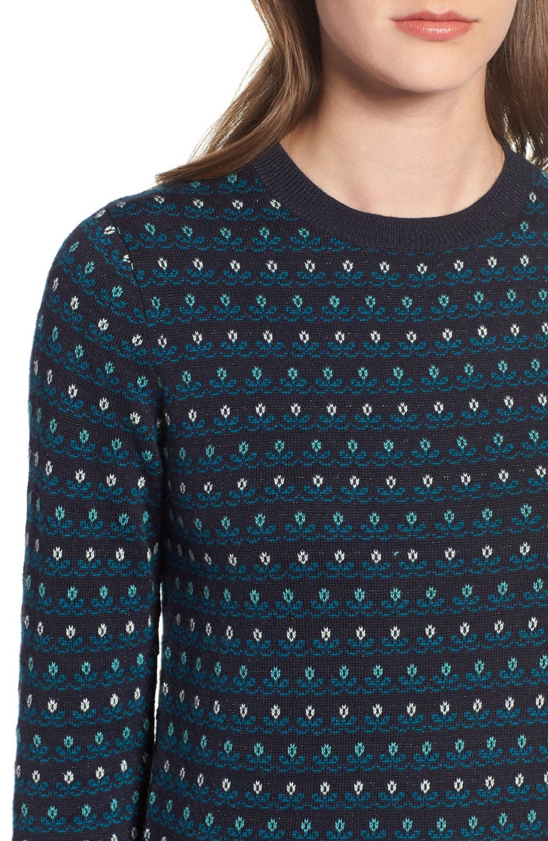 Treasure & Bond Ruffle Trim Pullover Sweater, Alternate, color, 