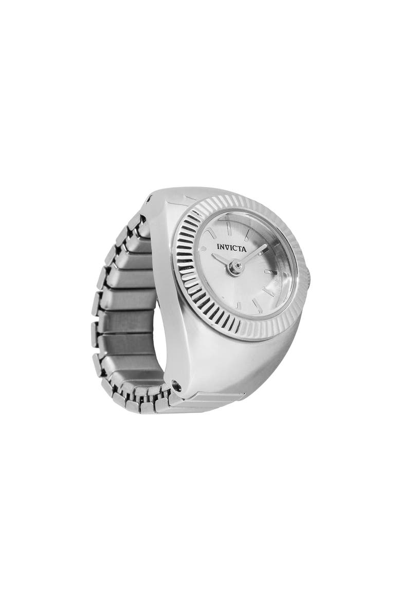 Mini Rin Ring Watch, Alternate, color, SILVER