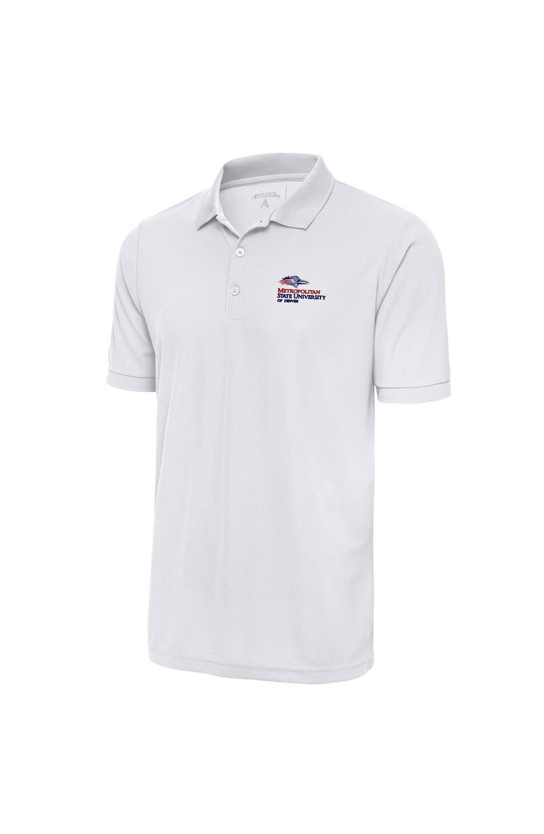 ANTIGUA Men's Antigua White MSU Denver Roadrunners Legacy Pique Polo, Alternate, color, White