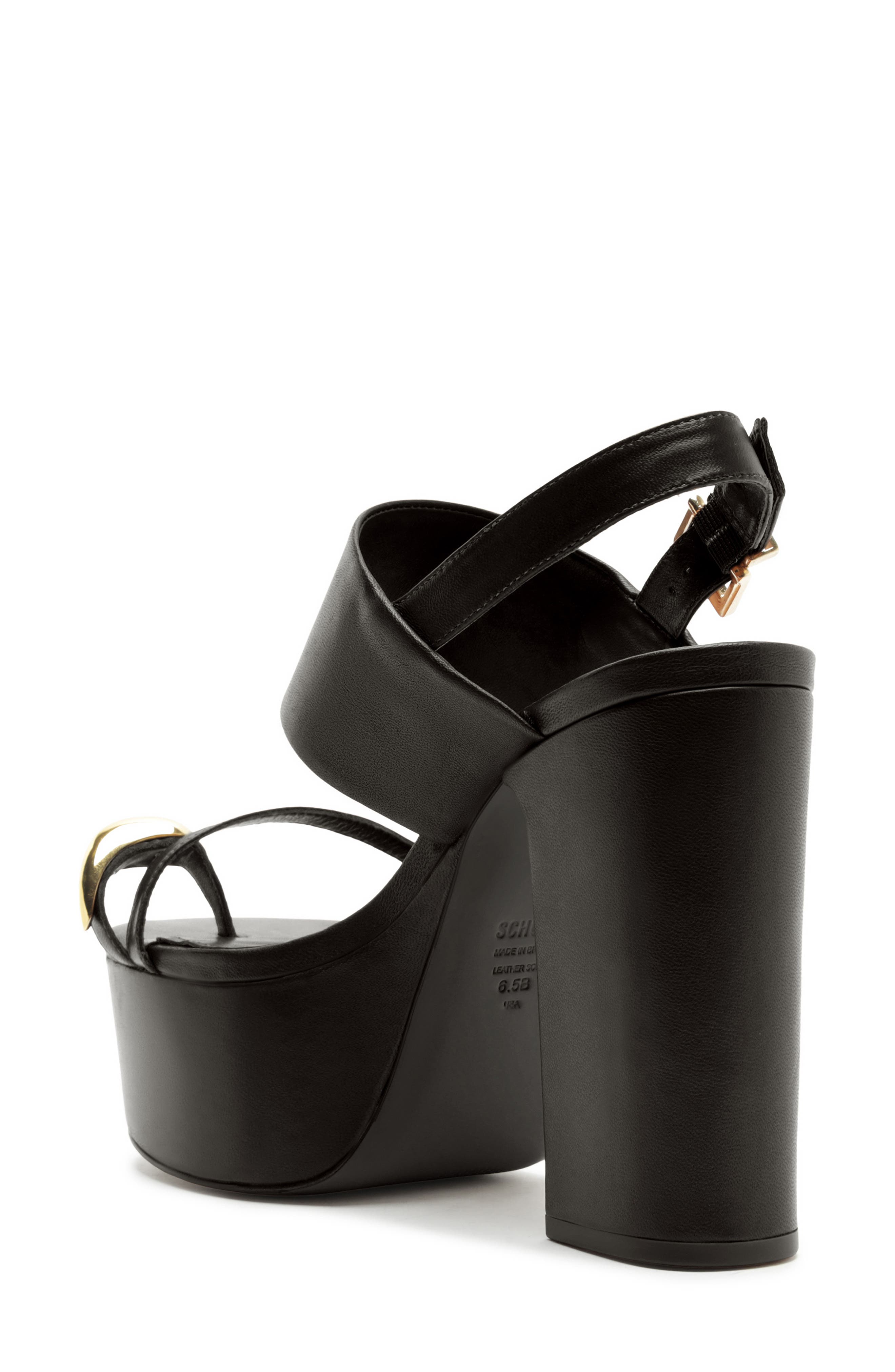 Schutz Mandy Slingback Platform Sandal, Alternate, color, Black