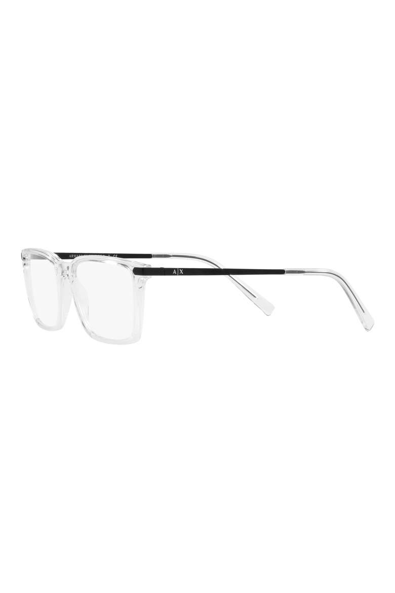 54mm Rectangle optical glasses, Alternate, color, CLEAR