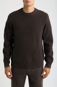 Vince Whipstitch Shaker Rib Wool & Cashmere Sweater