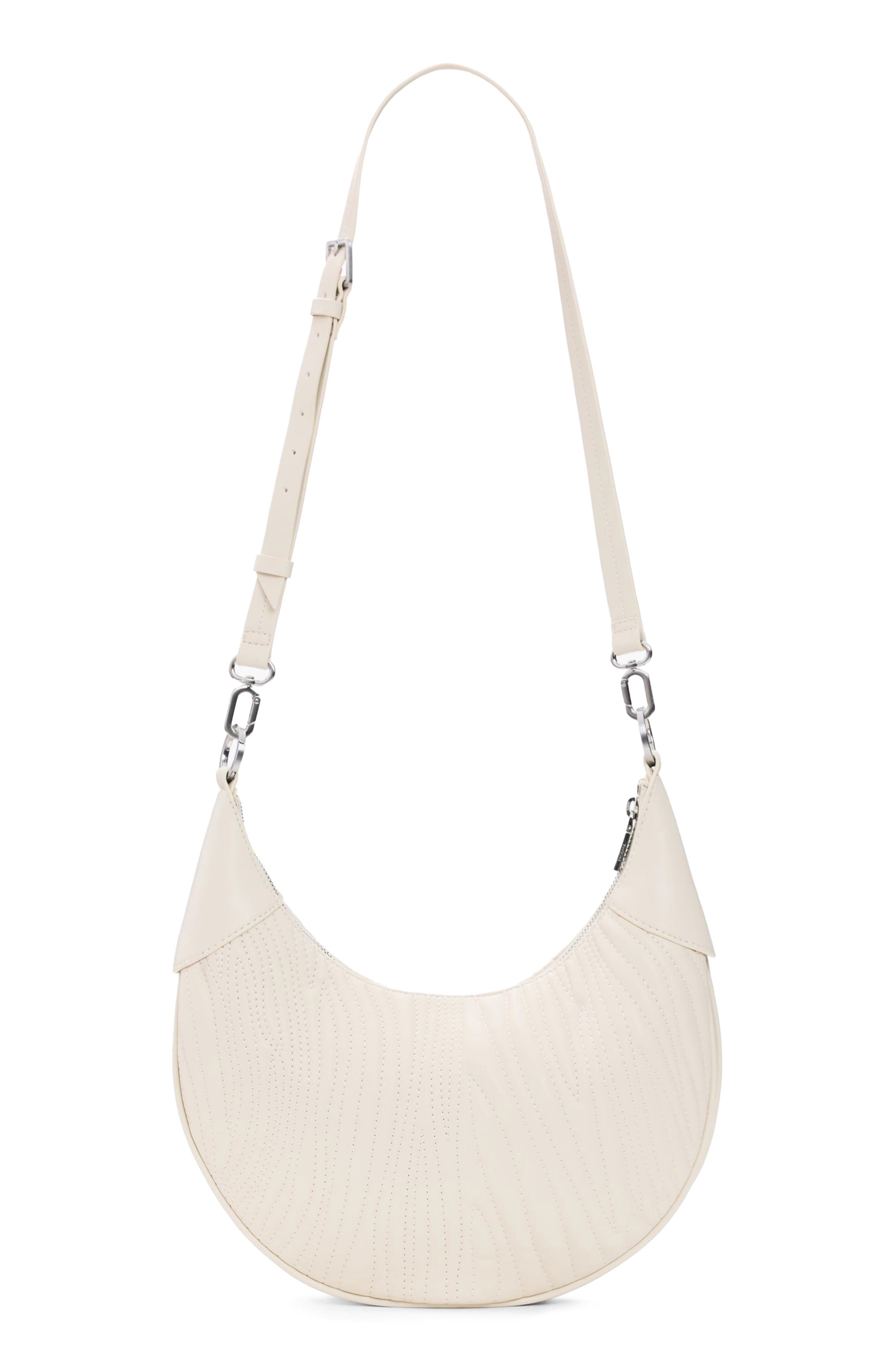 Desigual Wavy Stitch Faux Leather Shoulder Bag, Alternate, color, 