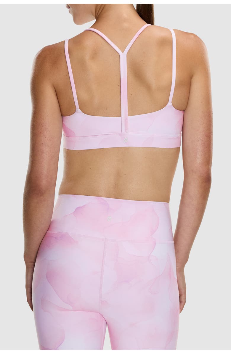 Peloton Cadent Strappy Y Back Bra - Print, Alternate, color, Lavender Smoke