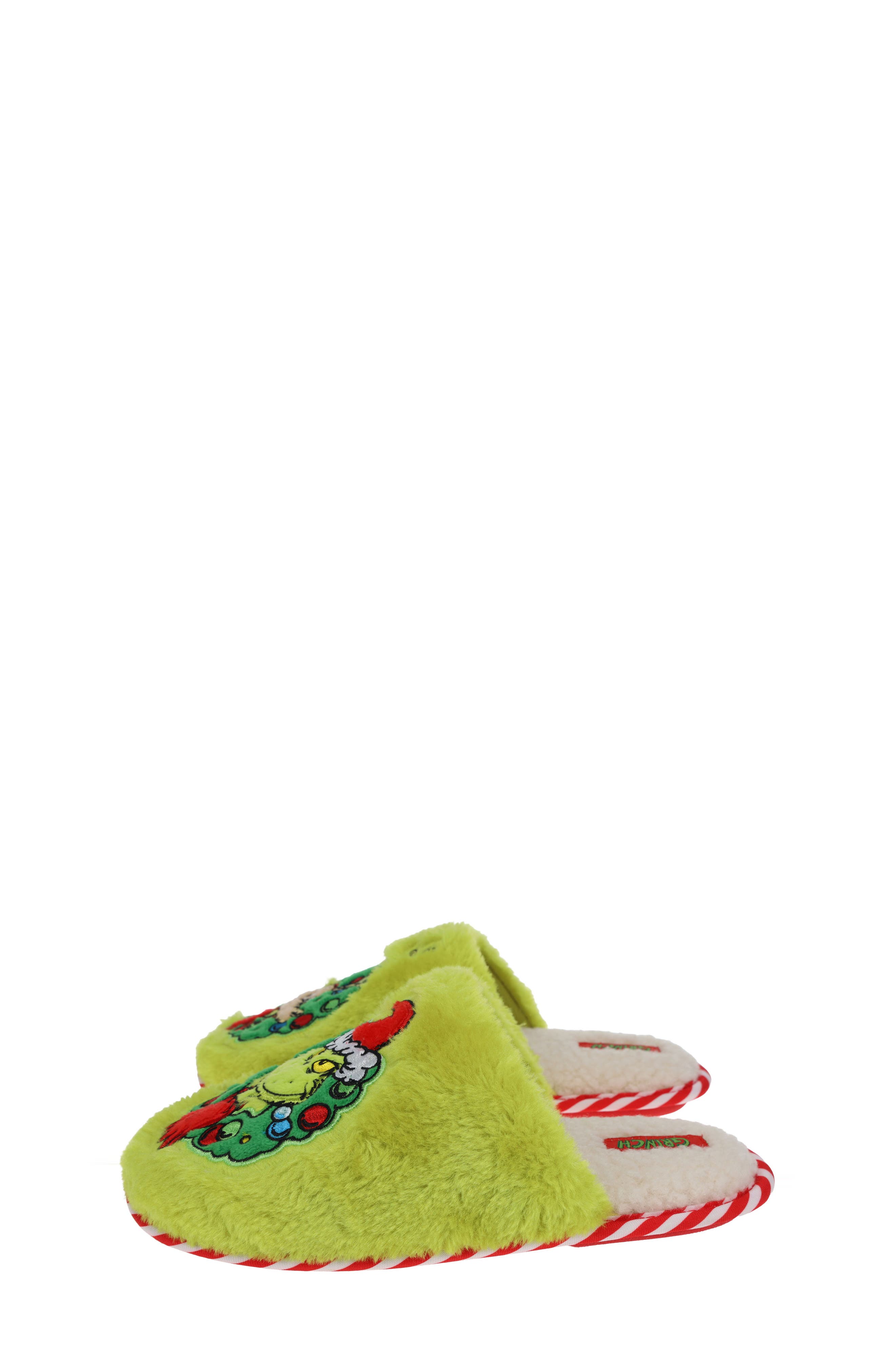 SG Footwear Kids' Grinchmas Slipper, Alternate, color, Green