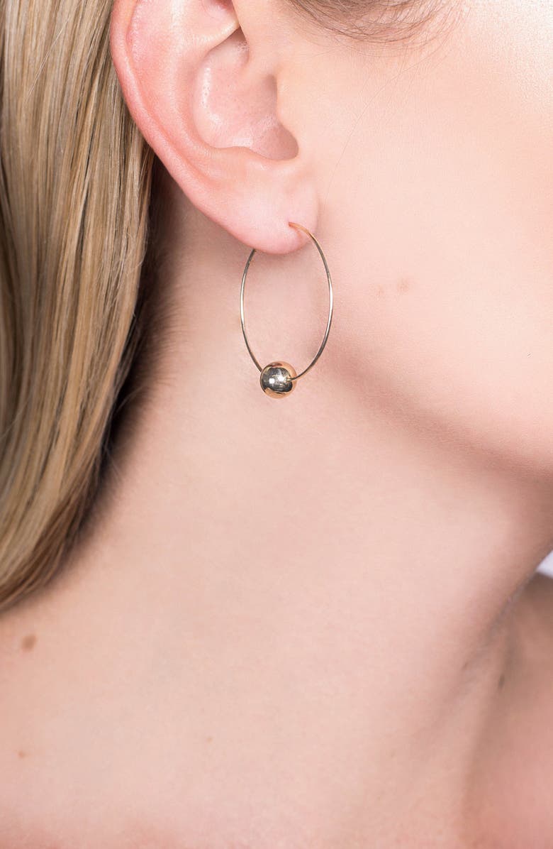 LANA Jewelry Hollow Ball Endless Hoop Earrings, Alternate, color, 