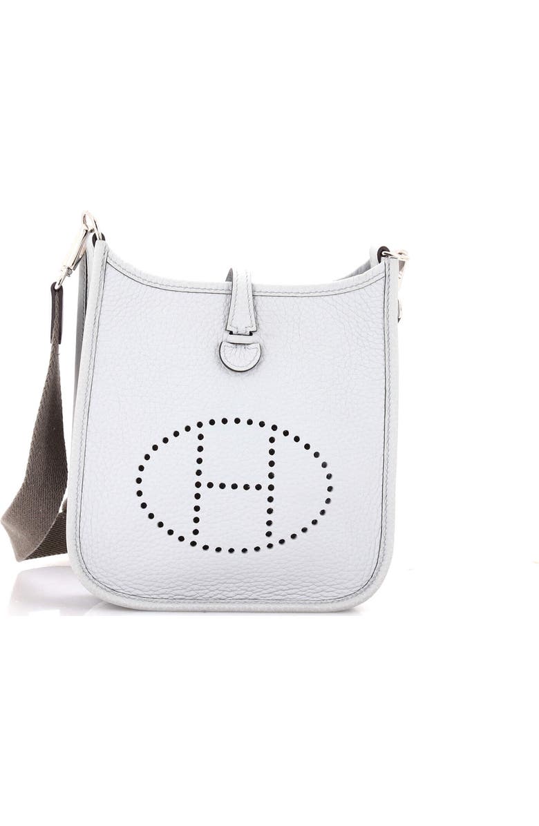 Pre-Owned Hermes Evelyne Bag Gen III Clemence TPM, Main, color, Bleu Pale