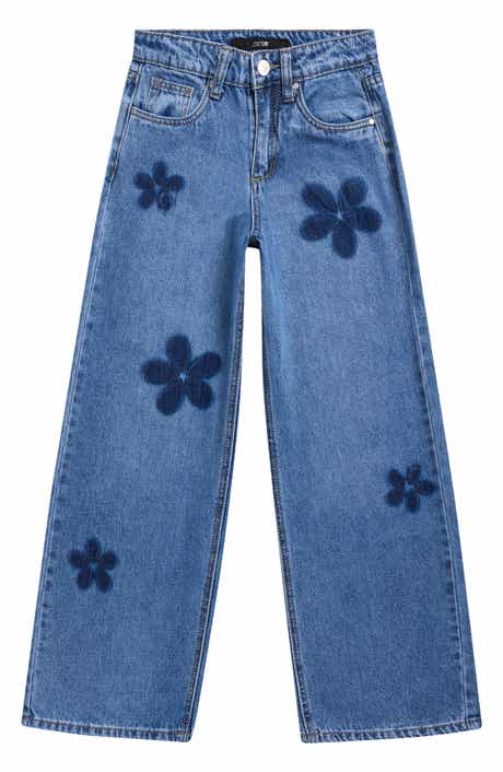 Kids' Kate Floral Baggy Leg Jeans