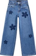 Joe's Jeans Kids' Kate Floral Baggy Leg Jeans