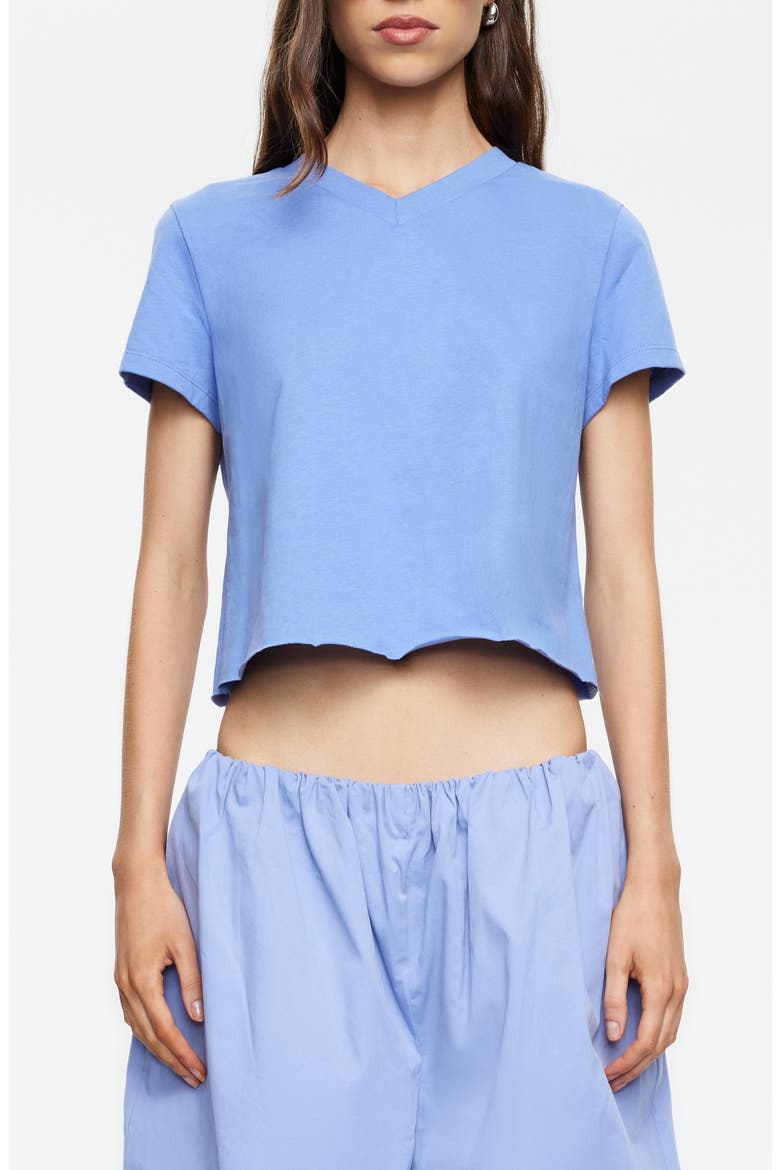 North Light Cotton Crop T-Shirt, Main, color, PERSIAN JEWEL