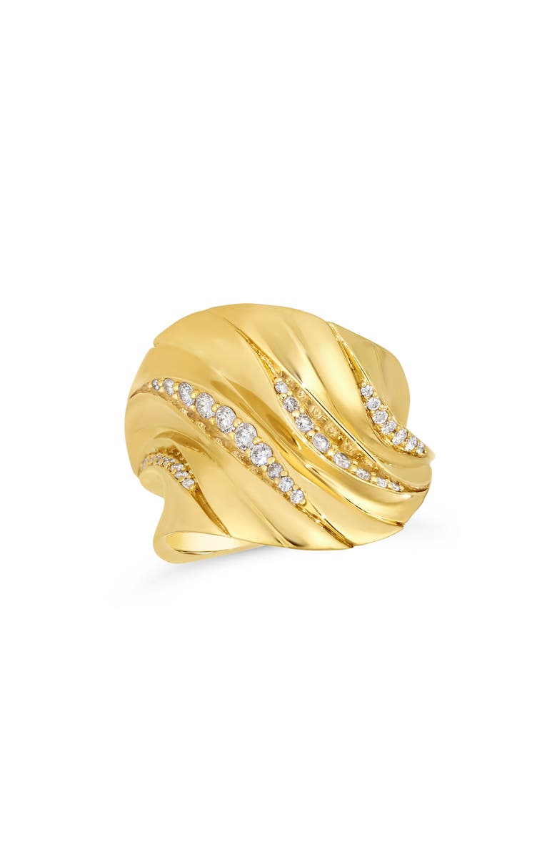 Hueb Dunas 18K Gold & Diamond Ring, Main, color, 