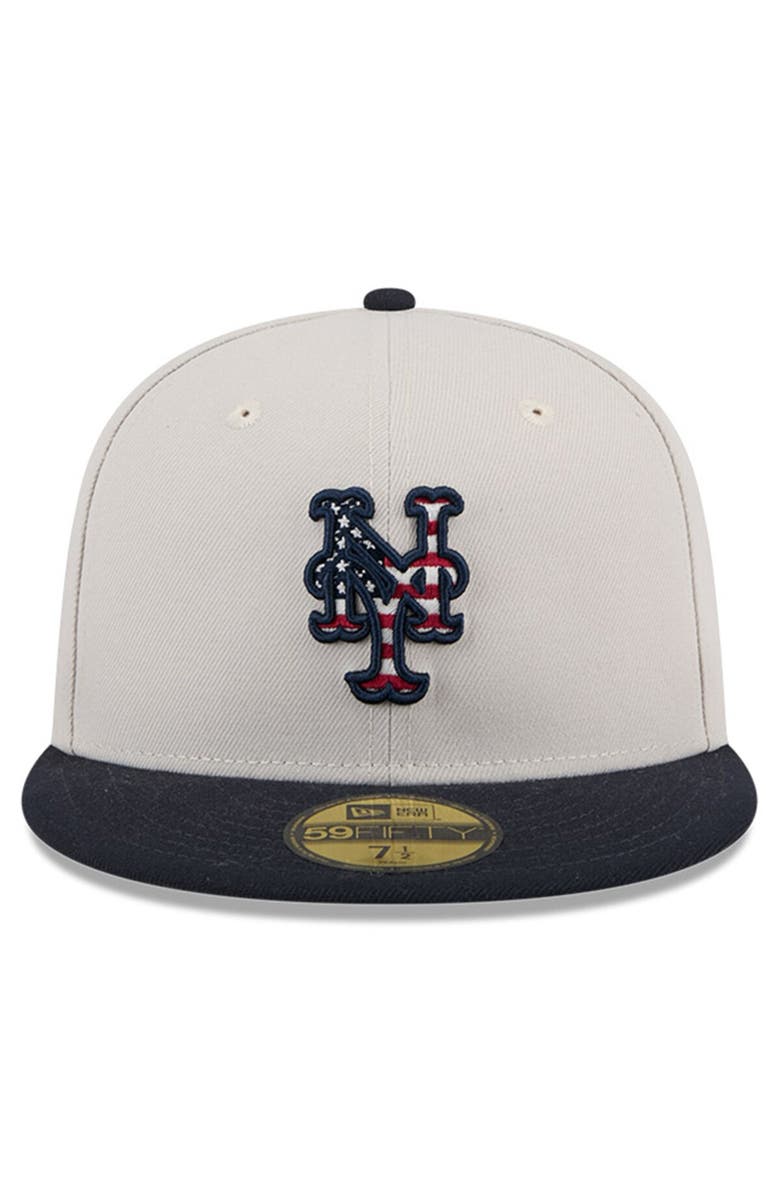 New Era Men's New Era  Khaki/Black New York Mets 2024 Fourth of July 59FIFTY Fitted Hat, Alternate, color, 