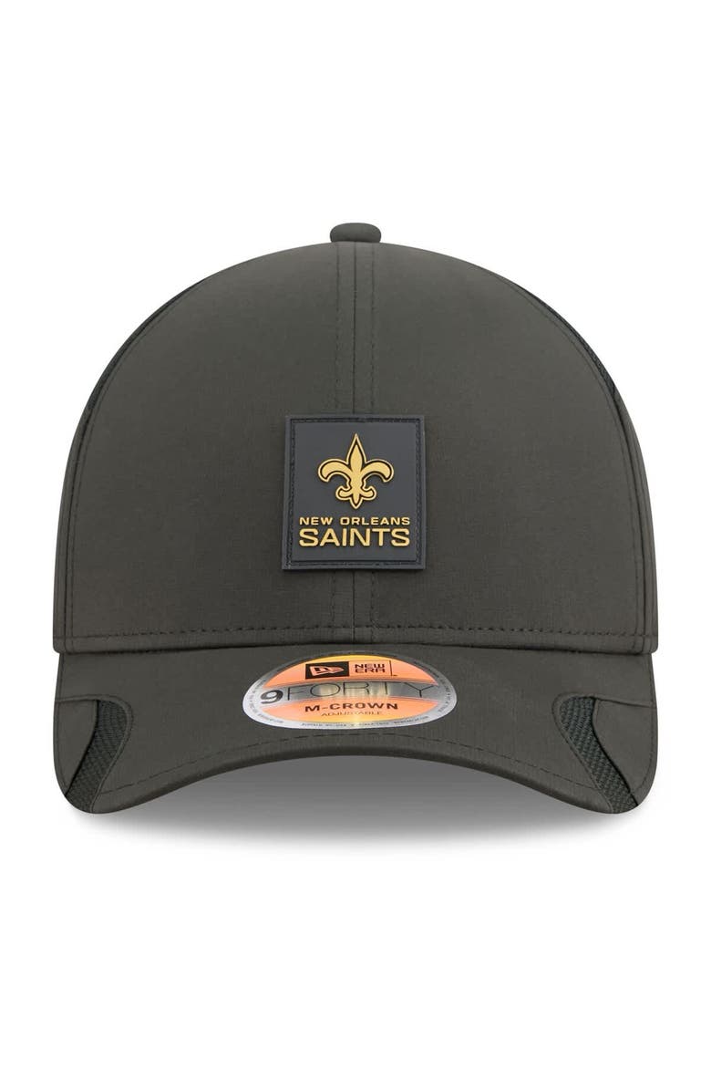 New Era Men's New Era Black New Orleans Saints 2025 Sideline M-Crown 9FORTY Adjustable Hat, Alternate, color, Black