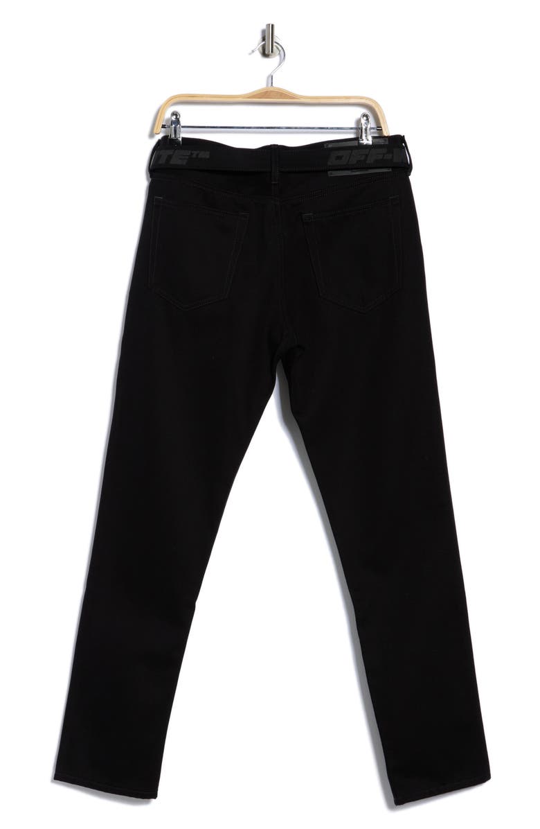 Off-White Indust Belted Skinny Jeans, Alternate, color, 