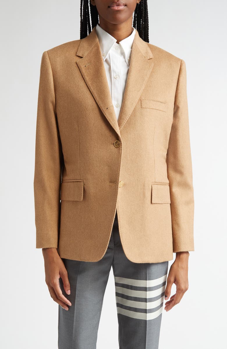 Thom Browne Classic Camel Hair Sport Coat, Main, color, Camel