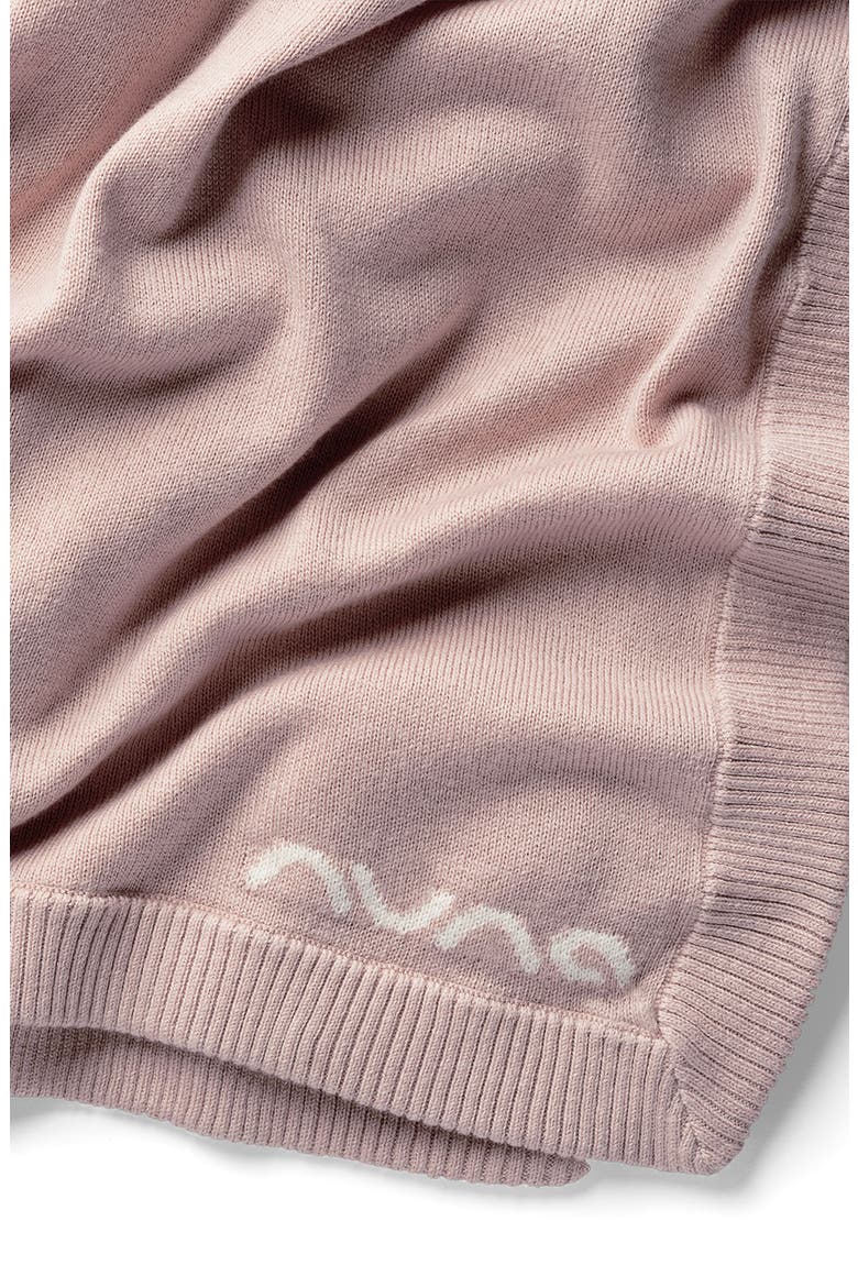 Cotton Blanket, Alternate, color, DUSTY MAUVE