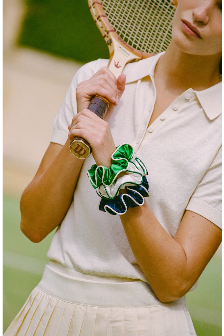 Game Day 3-Pack Pure Silk Large Scrunchies, Alternate, color, NO COLOR