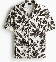 H&M Regular Fit Jacquard Resort Shirt