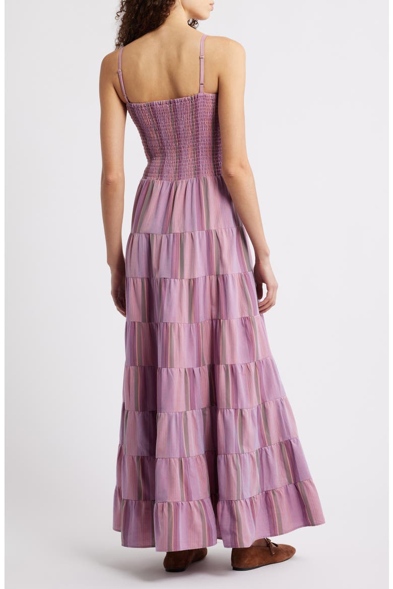 Lilaea Tiered Cotton Maxi Dress, Alternate, color, LILAS LILAC