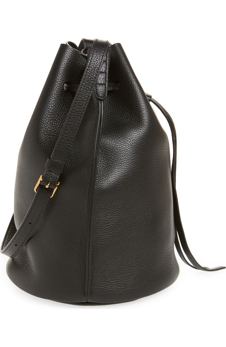 Mansur Gavriel Champagne Leather Bucket Bag, Alternate, color,