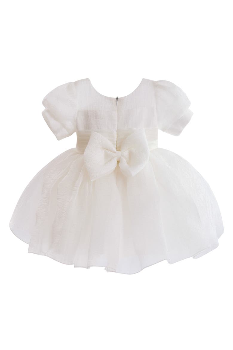 Puff-Sleeve Party Dress, Alternate, color, Ivory