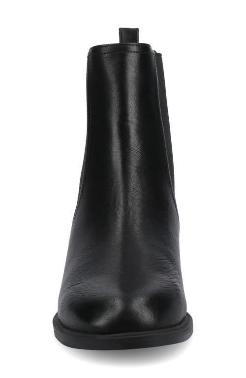 Journee Collection Violet Chelsea Boot In Black