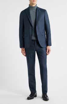 Jack Victor Esprit Dark Teal Mélange Wool Suit