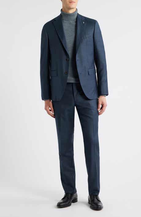 Jack Victor Esprit Dark Teal Mélange Wool Suit