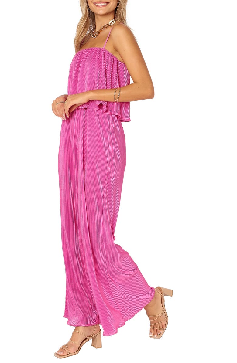 Petal & Pup Jillian Plissé Jumpsuit, Alternate, color, Orchid