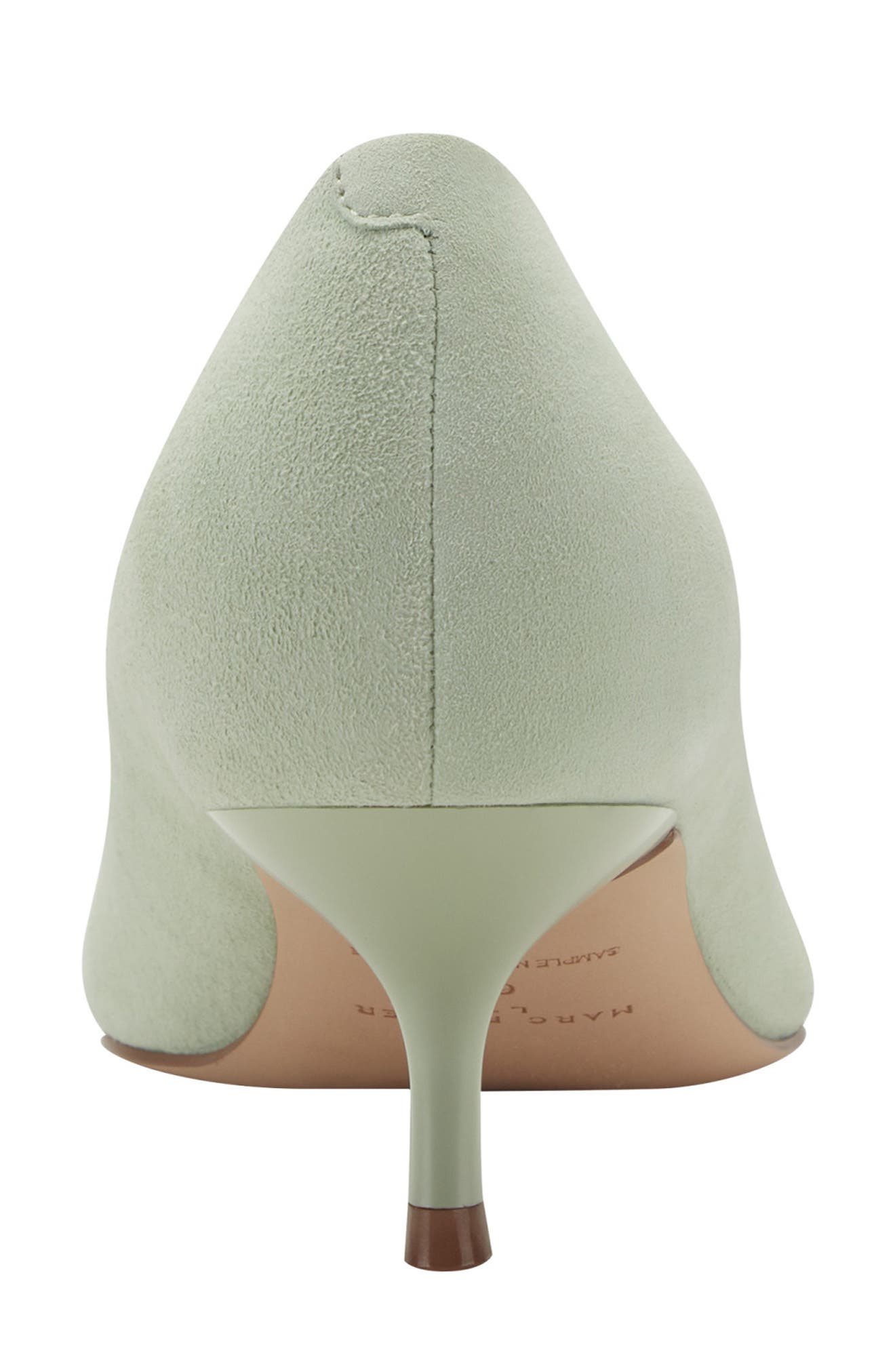 Calynna Pointed Toe Kitten Heel Pump, Alternate, color, LIGHT GREEN