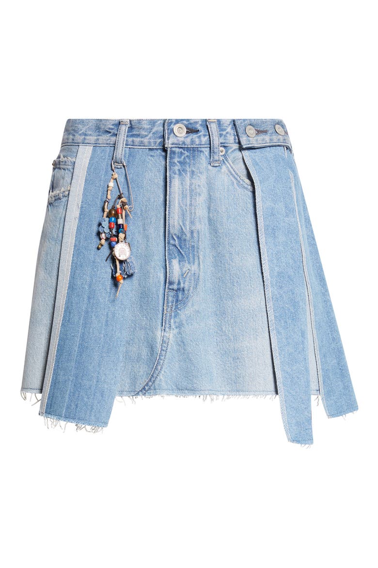 Remake Mark XIII Denim Miniskirt (Nordstrom Exclusive), Alternate, color, INDIGO