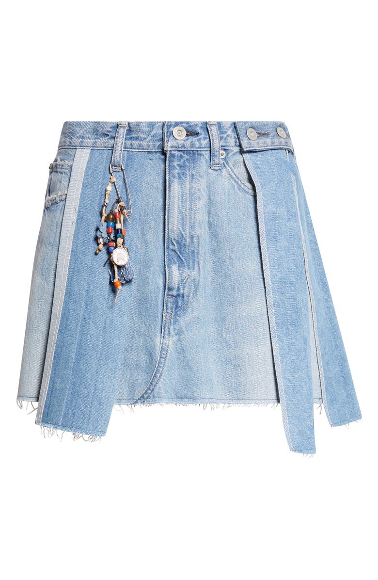 KURO Remake Mark XIII Denim Miniskirt, Main, color, Indigo