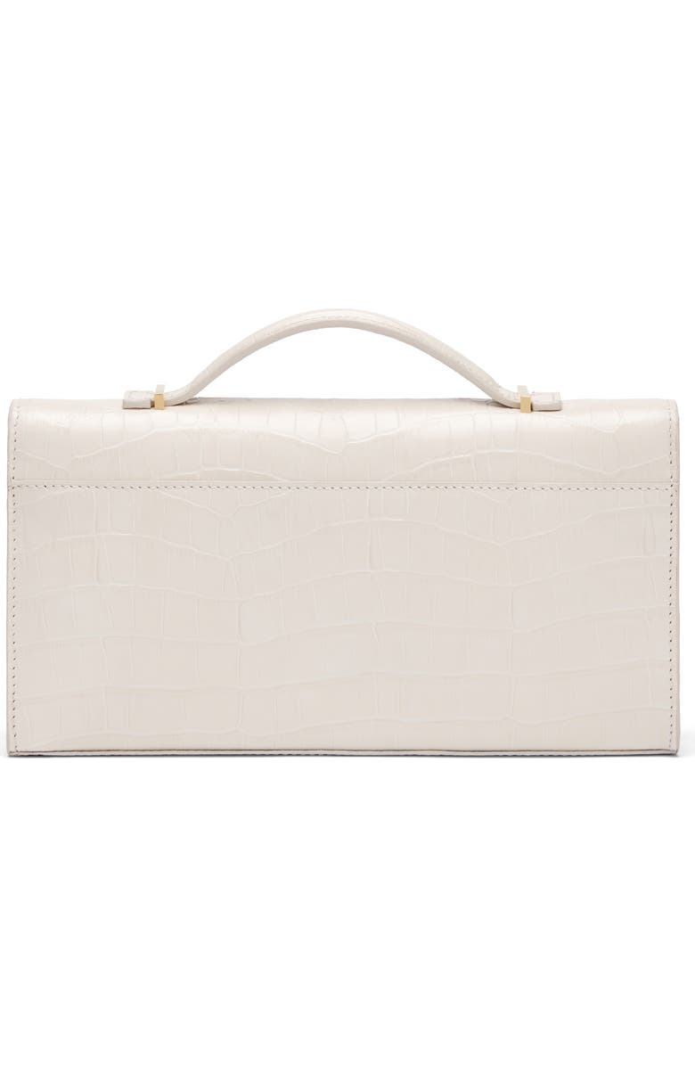 DeMellier Vancouver Leather Clutch, Alternate, color, Chalk