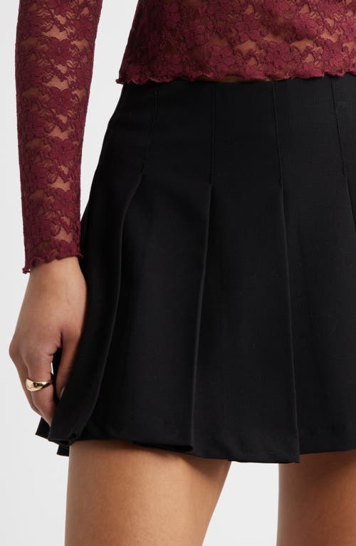Bp. Pleated Miniskort In Black
