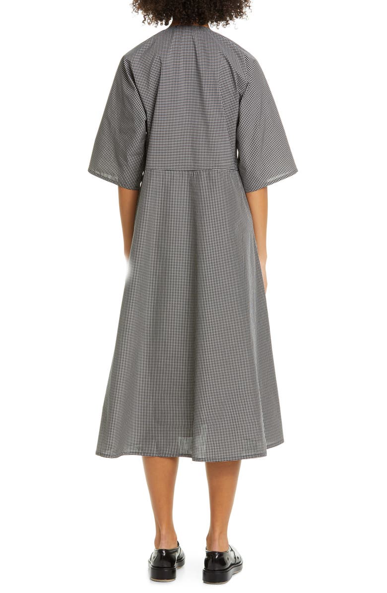 Sofie D'Hoore Gingham Cotton Midi Dress, Alternate, color, 