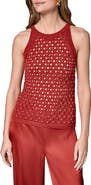 Donna Karan New York Hotfix Cotton Blend Sweater Vest