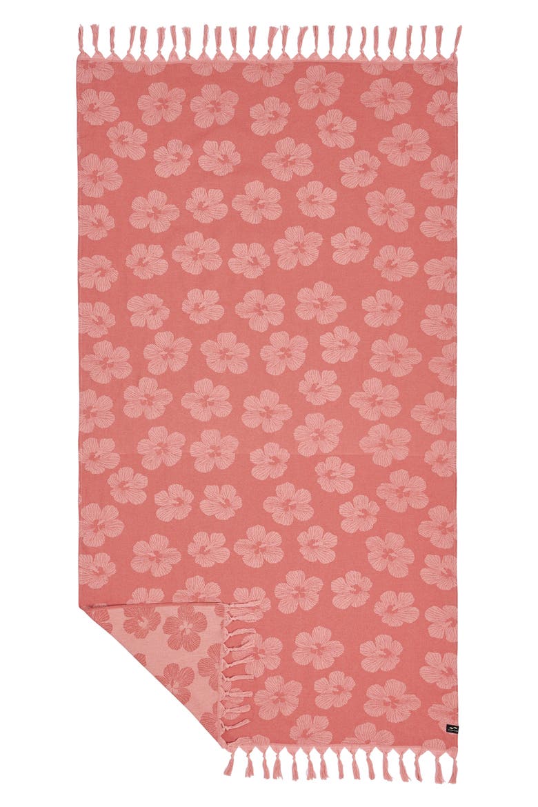 Hau Floral Turkish Towel, Main, color, WARM EARTH